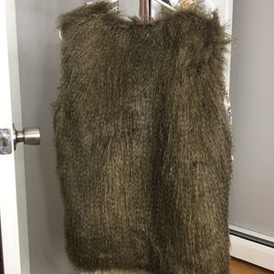 Faux fur vest